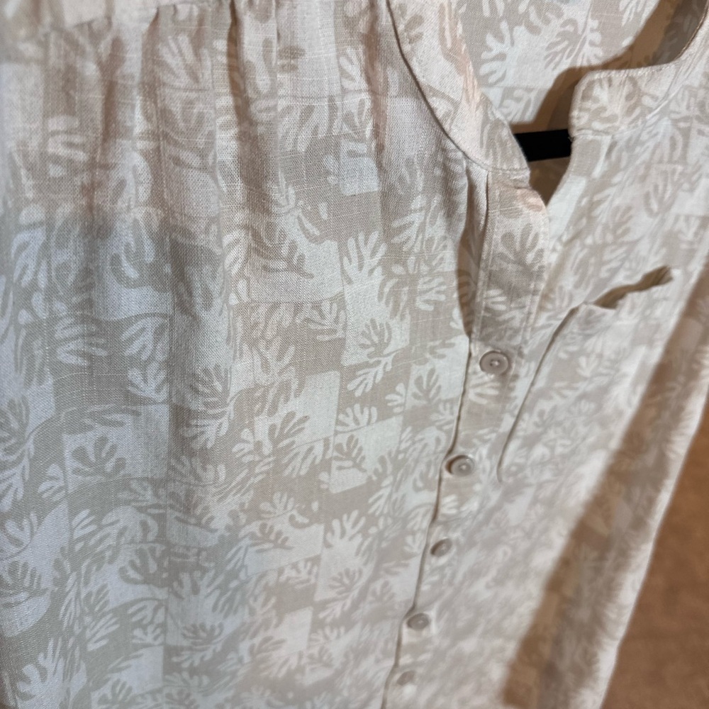 Far West Floral Button-Up Blouse | Linen blend | Size XS - Picture 4 of 9